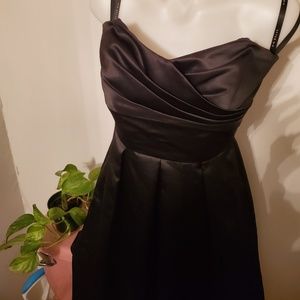 After Six size 6 strapless black cocktail dress